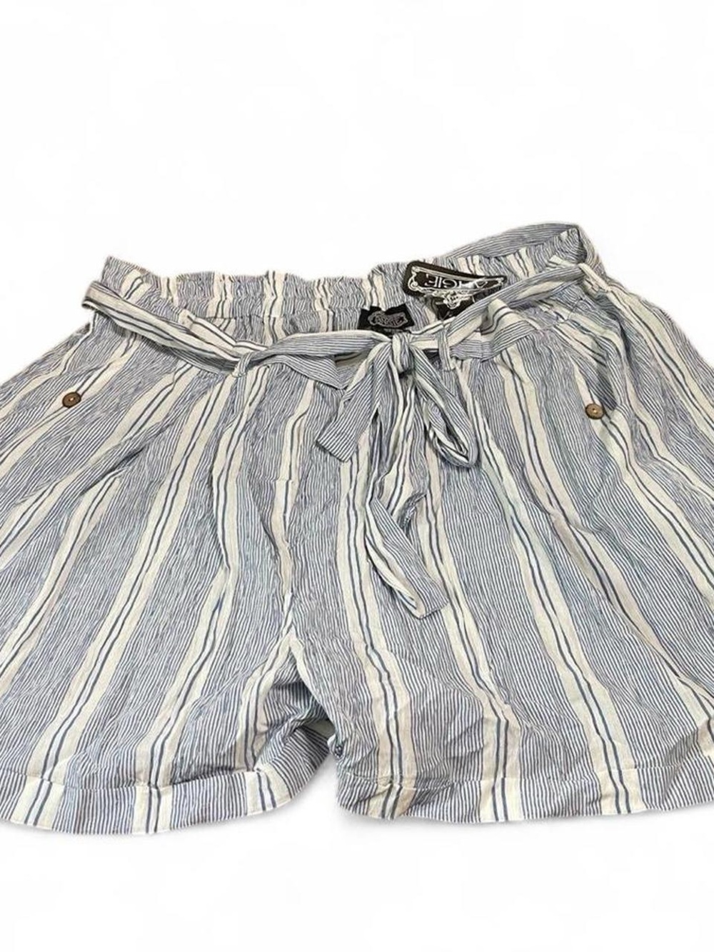 Angie Boho Striped Paperbag Shorts NWT 3X